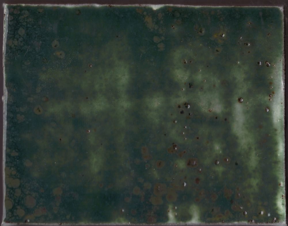 Glaze test tile from sample 10